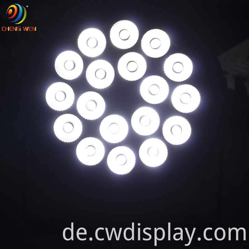 18pcs Waterproof Flat Led Par Light